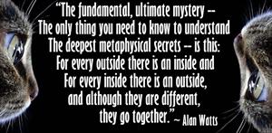 Alan Watts quote on the fundamental mystery