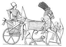 coloring-page-ancient-egyptian-chariot | Coloring Pages