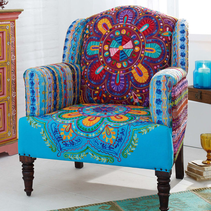 beautiful-turquoise-upholstered-accent-chair-for-living-room-with